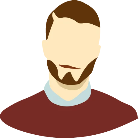 A cartoon picture of Håkan Lindahl